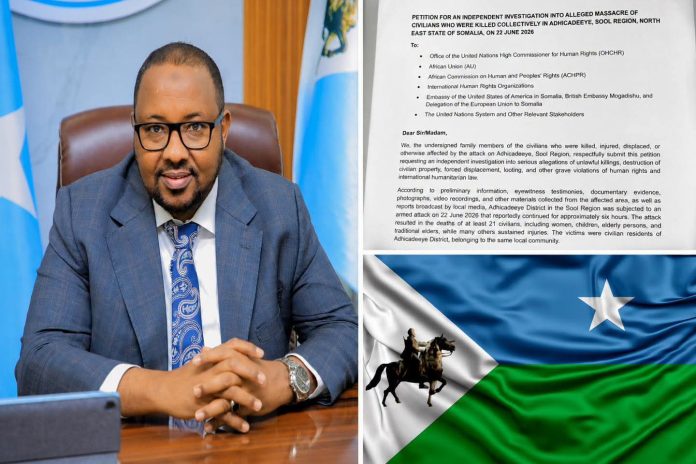 Beesha Fiqishini ee Hawiye,ayaa dacwad ka dhan ah Maamulka Waqooyi bari ee Laascaanood ka gudbiyey ciidanka Beesha Dhulbahante Khaatumo