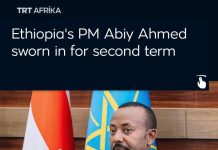 Ra’iisul wasaaraha Itoobiya,Abiy Ahmed ayaa loo dhaariyay inuu bilaabo muddo-xileedkiisa labaad,